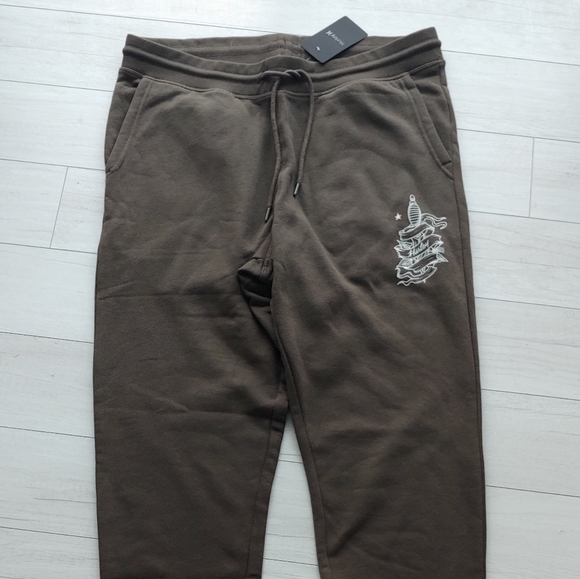 HURLEY NEW mens Slim Fit Tapered Fleece Sweatpants - Picture 3 of 9